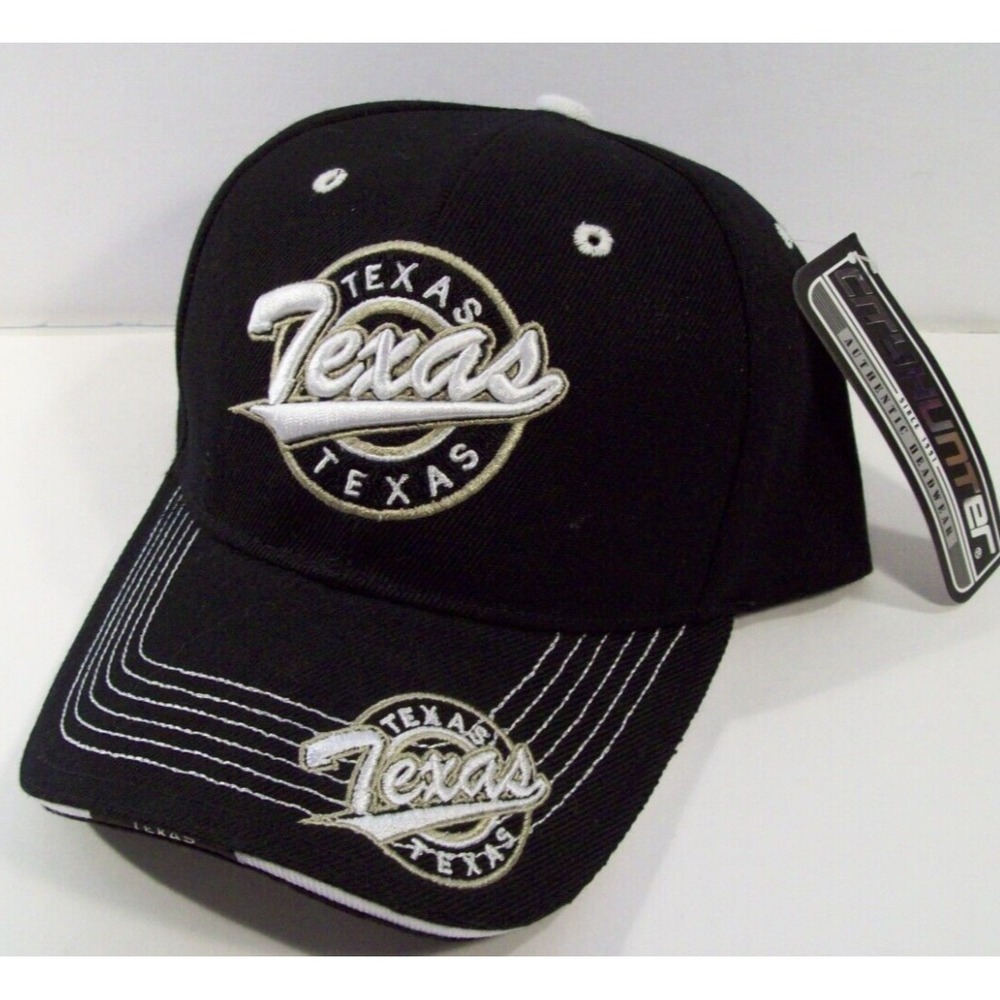 New Men's City Hunter Texas Ball Cap Hat, Black